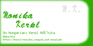 monika kerpl business card